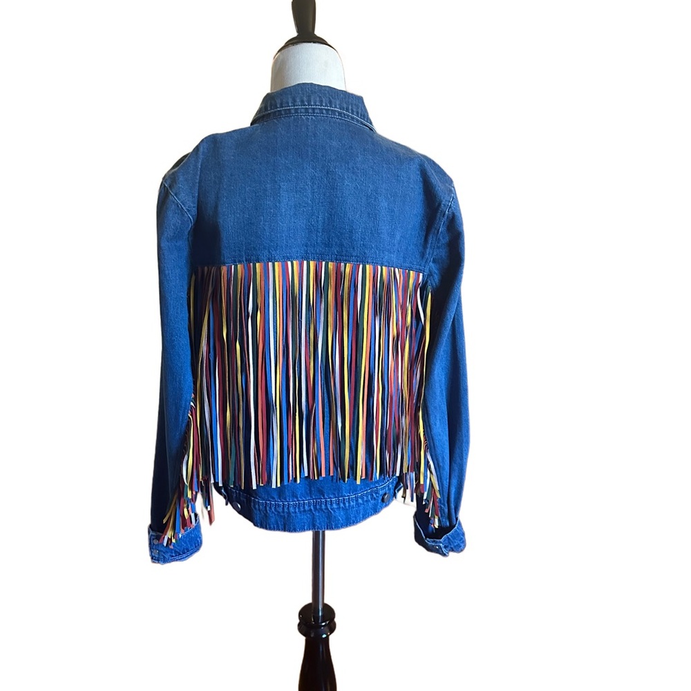 Fun Fringe Demin Jacket by Scully like new!